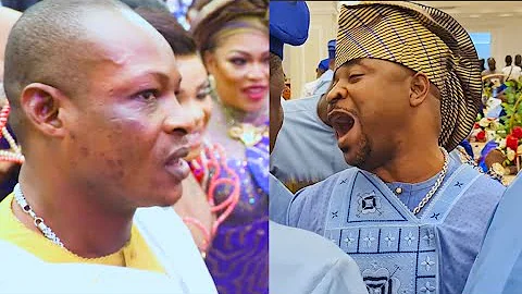 King Of Men! See Moment MC Oluomo, Kunle Poly, Doro Storms Iyabo Ojo's Mum Burial.