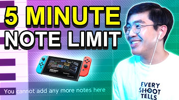 5 MINUTE NOTE LIMIT in KORG Gadget Switch