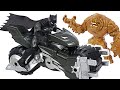 DC Batman Batcycle Batmoto VS villains Clayface battle! | DuDuPopTOY