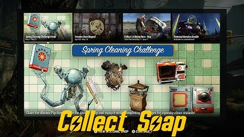 Collect Soap with the Abraxo Cleaner Pipboy equipped | Fallout 76 Challenge