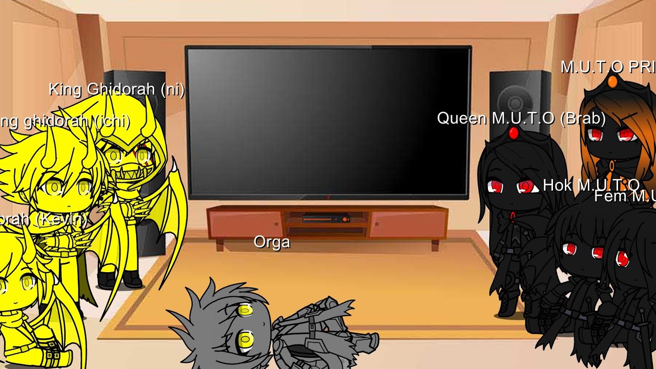 Kaijus react to Ghidorah vs M.u.t.o