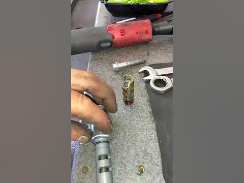How to get broken vvt solenoid out when they break off .. Meineke