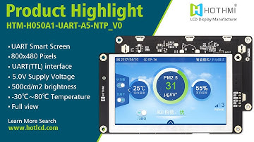5-inch UART smart serial port screen 800x480 resolution