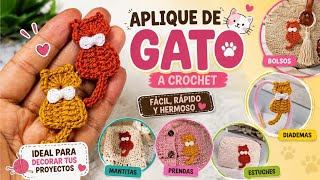 🐱 El Aplique de Gato Más Tierno para Tus Proyectos de Crochet