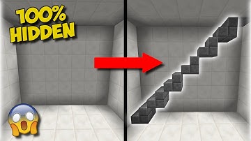 (1.16+) How To Make A SECRET STAIRCASE In Minecraft! - (Great For Hidden Bases)