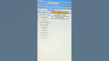 Convert data lowercase to uppercase in excel #trending #excel #shorts #technology #ms #tricks