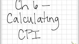 Calculating CPI