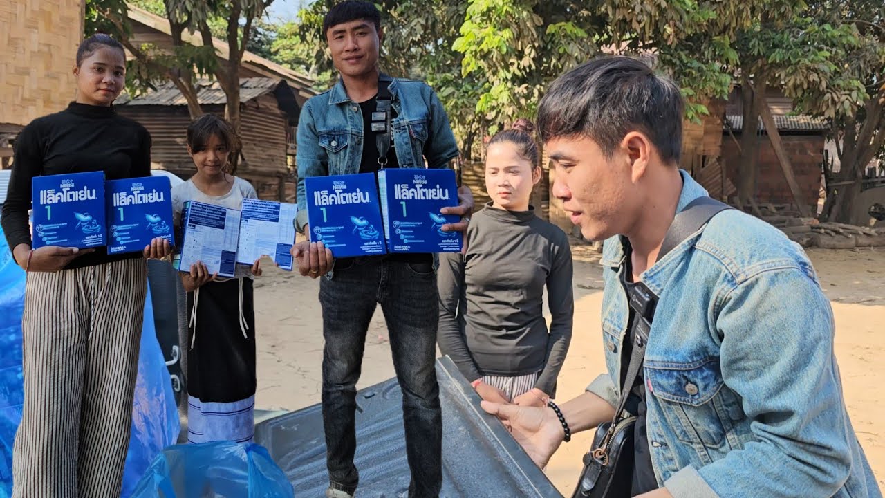 ข่าวดีน้องชายน้องหวายได้รับนม15กล่อง