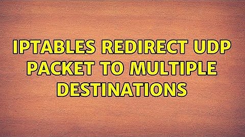 iptables redirect UDP packet to multiple destinations