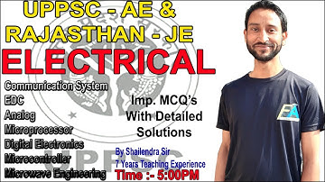 LEC-14: UPPSC AE-EE /RSEB RRVUNL JE-EE (ELECTRONICS PART)  BY SHAILENDRA SIR