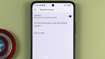 How to block calls from unknown callers on Xiaomi Redmi Note 11 Android 12