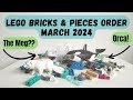 LEGO Bricks &amp; Pieces Order March 2024!
