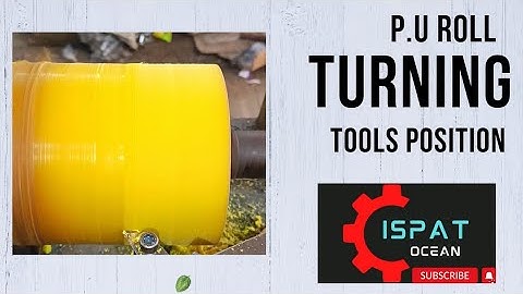 p u roll turning on lathe machine🙂 #shorts