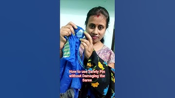 How to use Safety Pin without Damaging the Saree 😱 Try this idea💡#tricks #lifehacks #shorts #funny