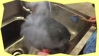 Cast Iron Skillet Cleaning Hack