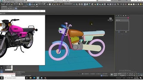 3DsMax Tutorials, Learn 3D Modeling a  RX 100 Bike from Scratch in 3dsmax ( Part 9)