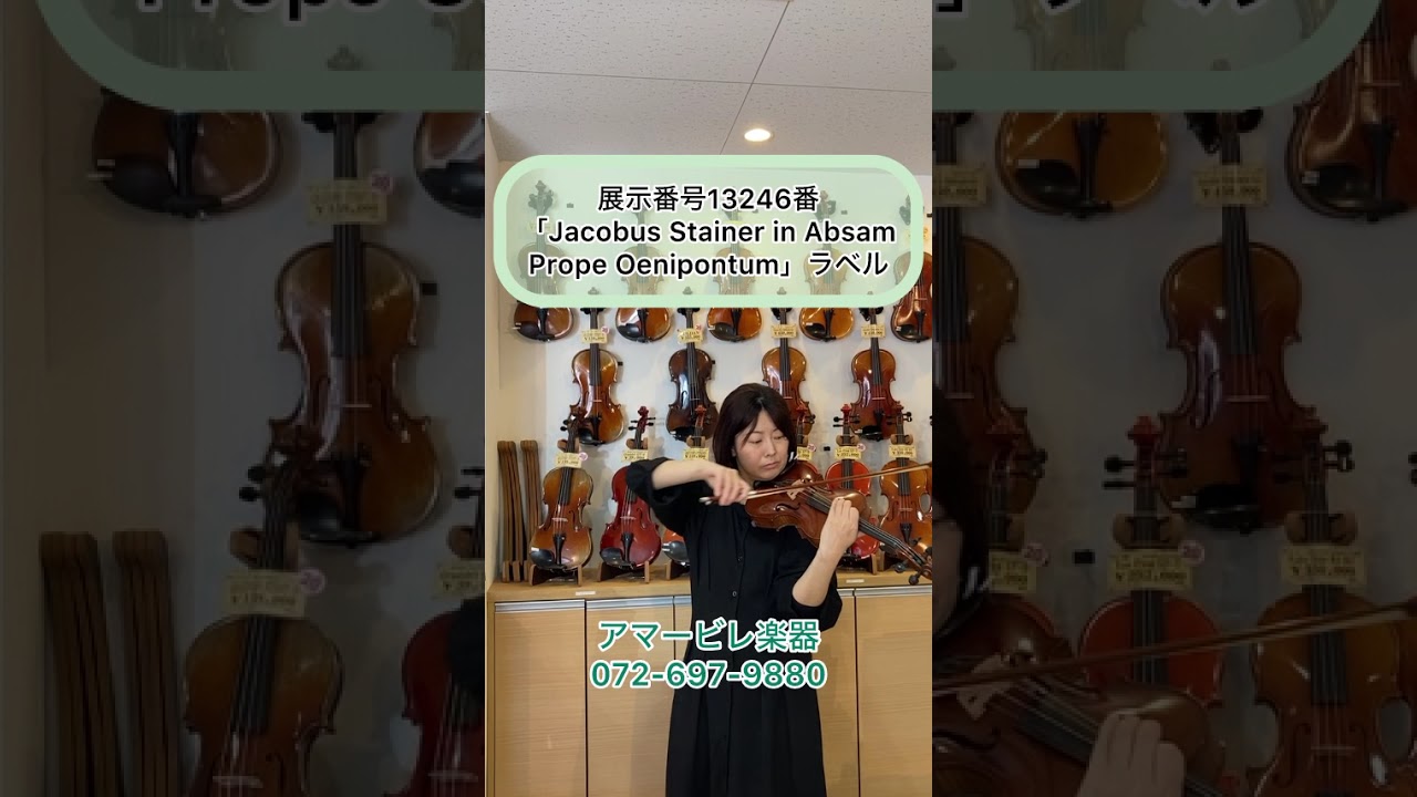 バイオリン　Jacobus Stainer Absam　ヴァイオリン バイオリン 「Jacobus Stainer in Absam Prope Oenipontum」ラベル 4/4