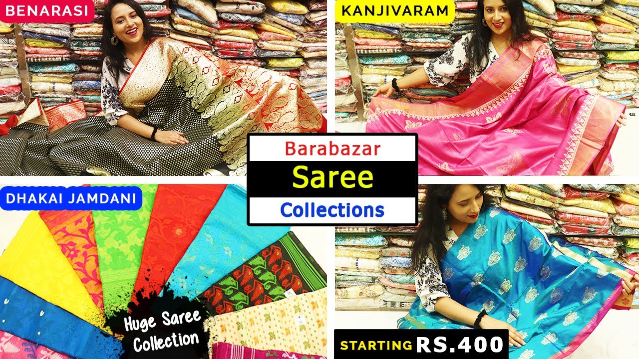 Burrabazar Saree Wholesale Market Kanjivaram Pure Silk Barabazar