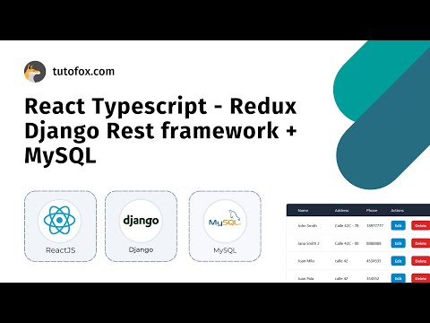 Tutorial Fullstack: React Typescript + Django Rest framework + MySQL