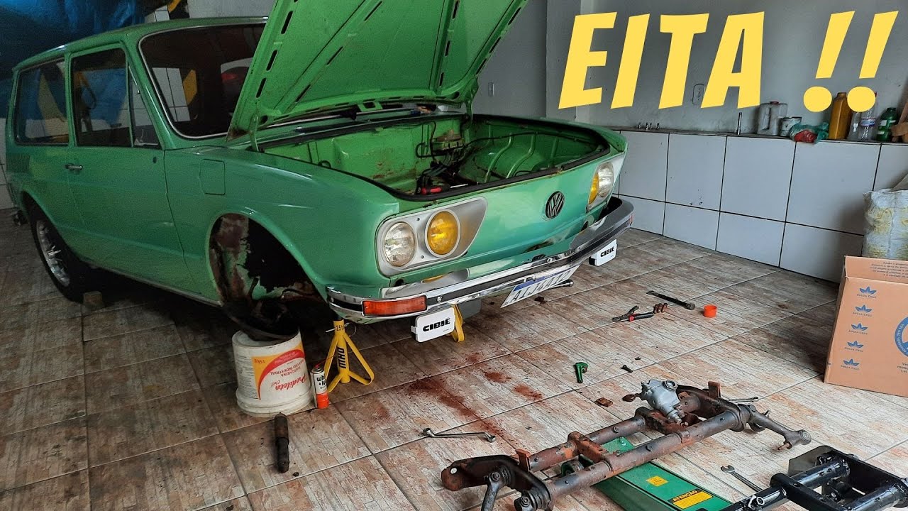 REBAIXAMOS A BRASILIA NA GARAGEM DE CASA !!!