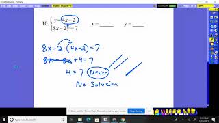 Algebra Chapter 7 Practice Test 2 #10-11