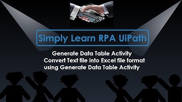 Generate Data Table Activity  Convert Text file into Excel file using Generate Data Table Activity