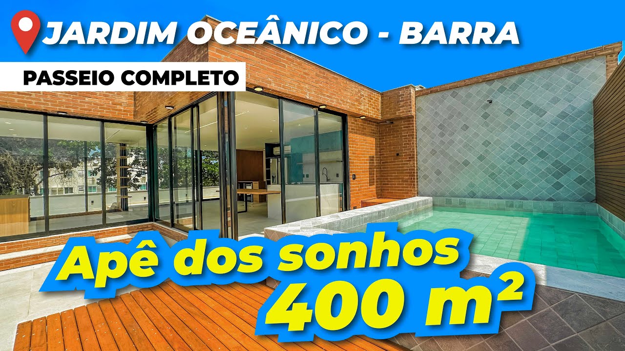 Cobertura duplex pertinho da praia! 🤩 400 m², fino acabamento! Jardim Oceânico, Barra.