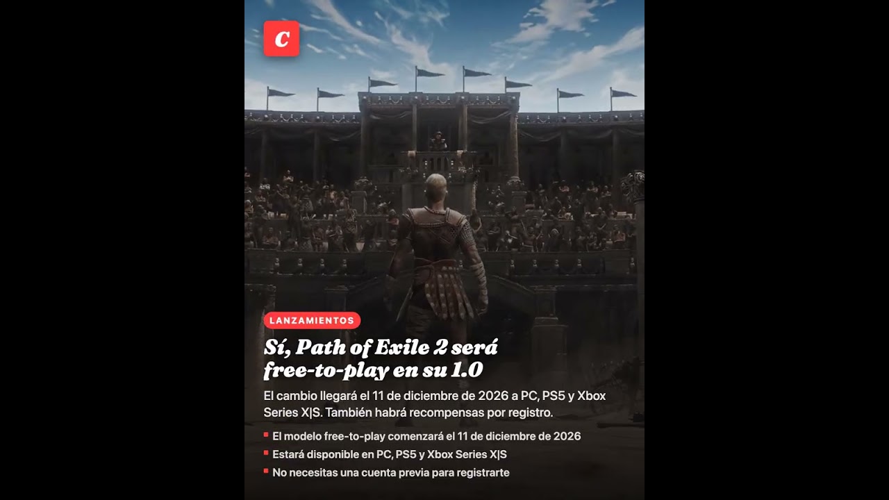 Sí, Path of Exile 2 será free-to-play en su 1.0