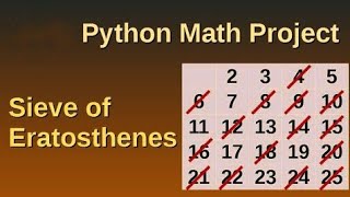 sieve of eratosthenes in python | Python programming language|