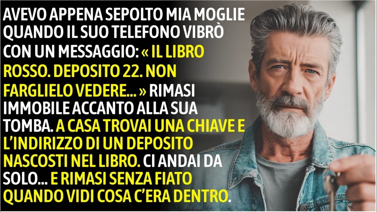 Avevo Appena Sepolto Mia Moglie Quando Il Suo Telefono Vibrò — « Il Libro Rosso… »
