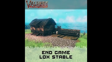 Valheim Lox Stable - End Game - (Speed Build Short) #valheim #speedbuild