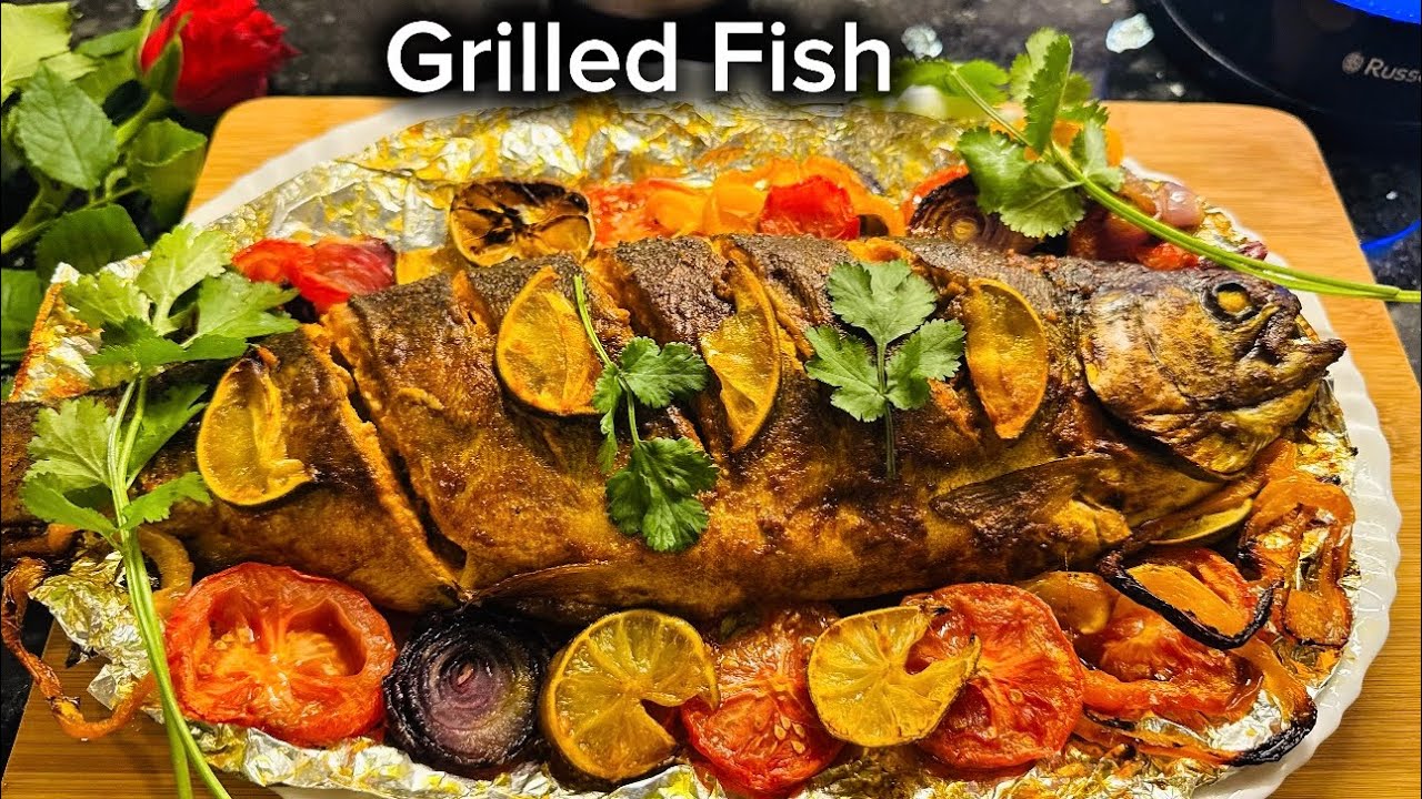 Oven Baked Whole Fish Recipe/Super Easy Oven Baked Fish Recipe 😊
