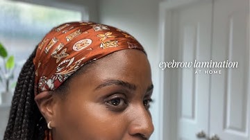 watch me: brow lamination at home (amazon sarah gold eyebrow lamination kit)