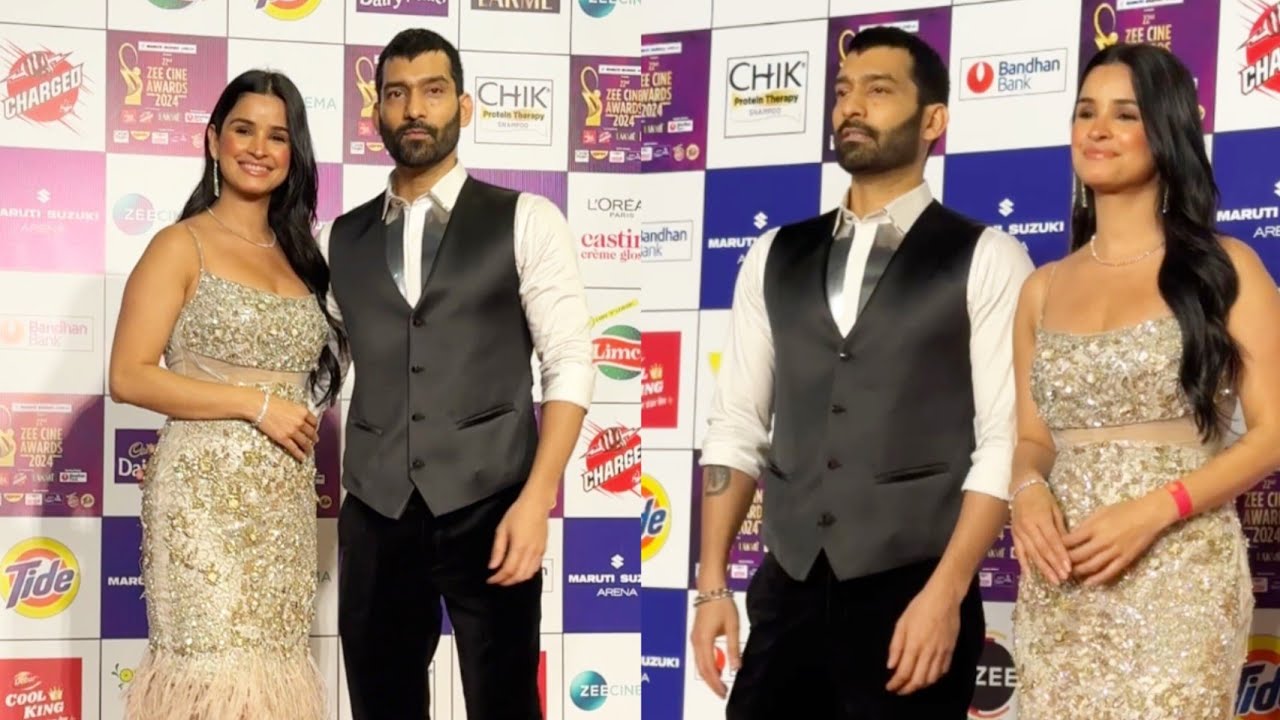 Chetna pande  with boyfriend during zee cine award 2024