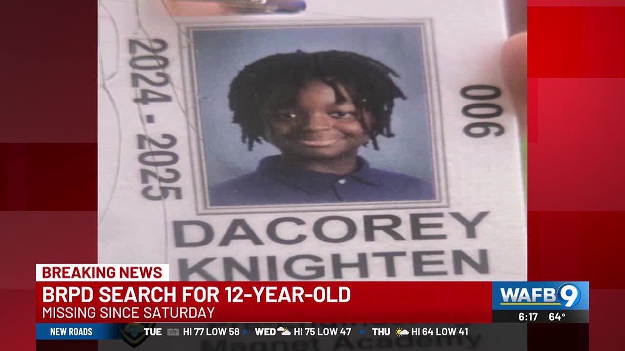 Search underway for missing 12-year-old boy in Baton Rouge - YouTube