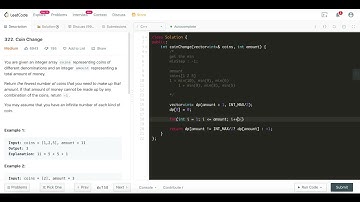 Leetcode 322.  Coin Change | Logic Coding