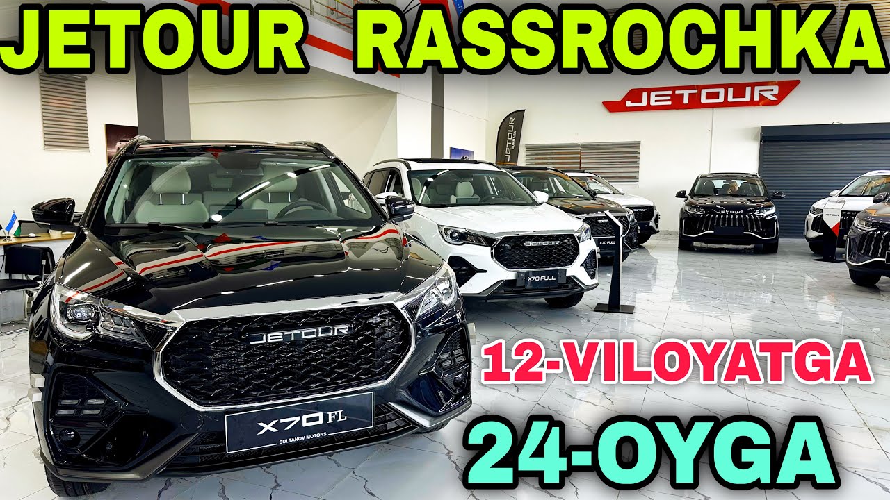 Jetour Buxaradan Rassrochka Ochildi X70 FL Dashing X50 T2 Narxlari Жетоурдан Рассрочка Кредит Бухоро