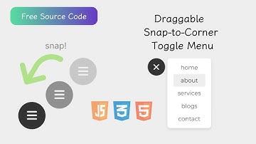 Create a Draggable Floating Menu Button with Snap & Toggle (Mobile + Desktop Friendly!)