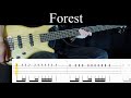 Forest system of a down  bass cover with tabs by leo dzey