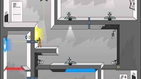 Portal 2d The flash version 1 - 40 lvl complite