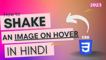 How to Shake an Image on Hover | Simple CSS Project