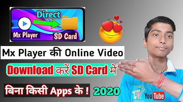 Mx Player ki online Video Memory Card Me Save Kaise kre | How to Download MxPlayer Online Video 2020