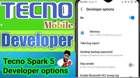 Tecno Spark 5 Developer options l Developer settings Tecno Spark 5
