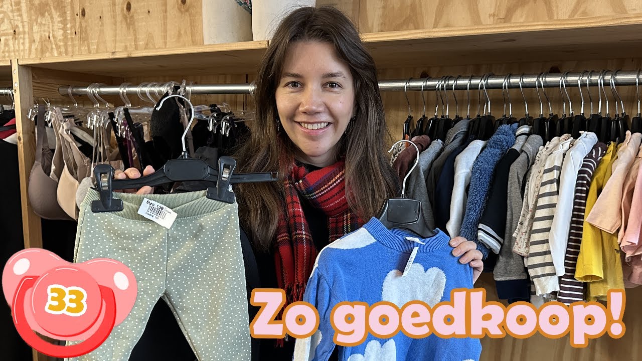 Voor het eerst babyshoppen bij de kringloop! 👶🏻 ZWANGERSCHAPSVLOG 33