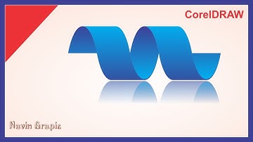 Swirl Ribbon Designing in Coreldraw || coreldraw Design | twisted ribbon designing || @NAVINNIMAN