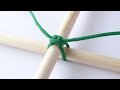 Bushcraft Shelter Structure Knot - Easy to Tie - Easy to Untie