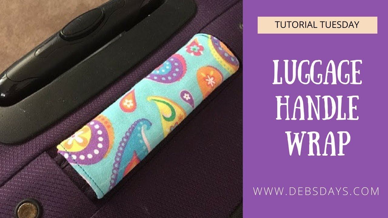 How to Sew a Homemade Luggage Handle Wrap from Fabric - Easy DIY Project 