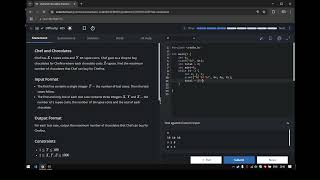 CodeChef : Chef and Chocolates Çözüm | Solution