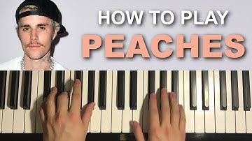 Justin Bieber - Peaches (Piano Tutorial Lesson)