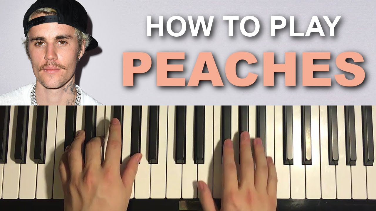 PEACHES – JUSTIN BIEBER PIANO CHORDS & Lyrics – Bitesize Piano